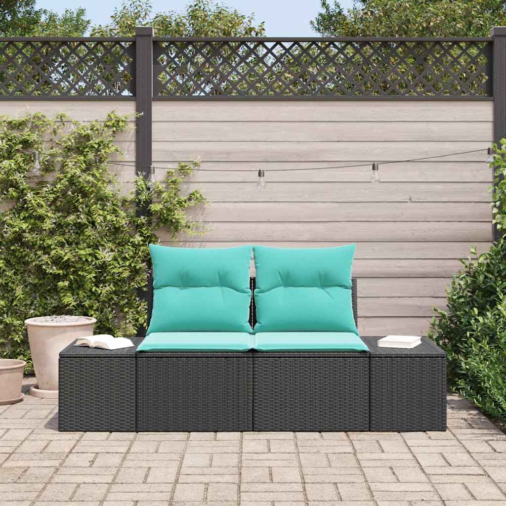 Zahradní Sofa S Polštářem 184 X 62 X 69 Cm Polyratan