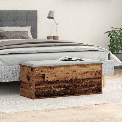 Úložná Krabice Staré Dřevo 90 X 35 X 35 Cm Kompozitní Dřevo