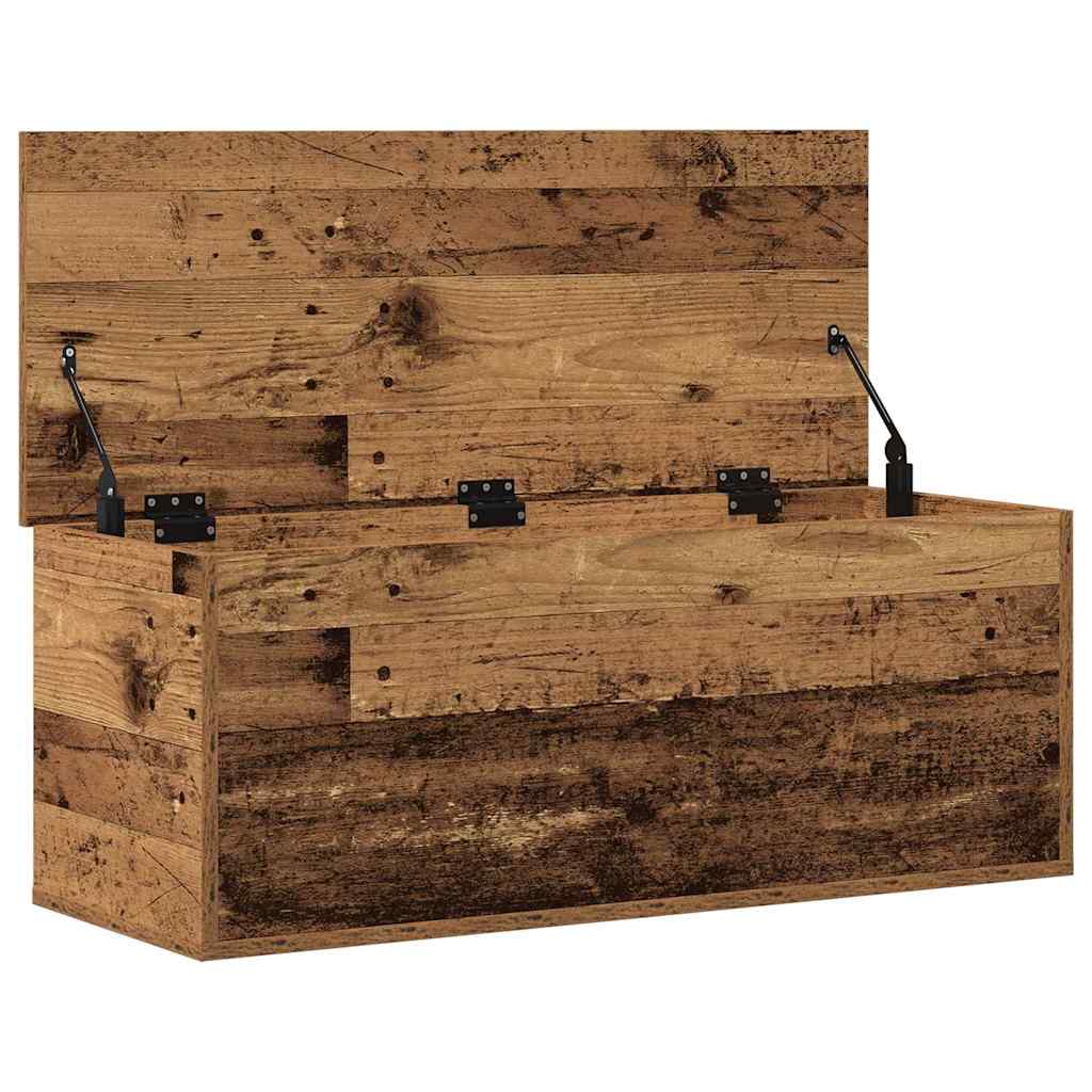 Úložná Krabice Staré Dřevo 90 X 35 X 35 Cm Kompozitní Dřevo