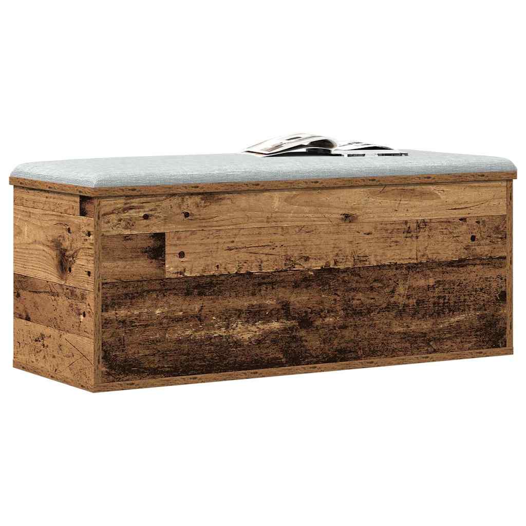 Úložná Krabice Staré Dřevo 90 X 35 X 35 Cm Kompozitní Dřevo