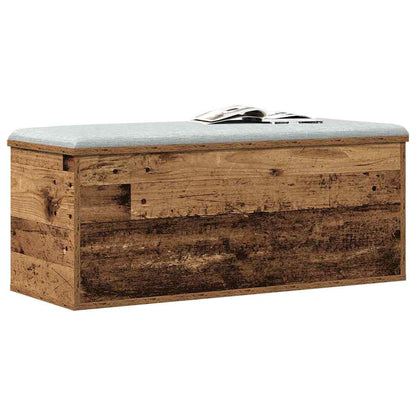 Úložná Krabice Staré Dřevo 90 X 35 X 35 Cm Kompozitní Dřevo