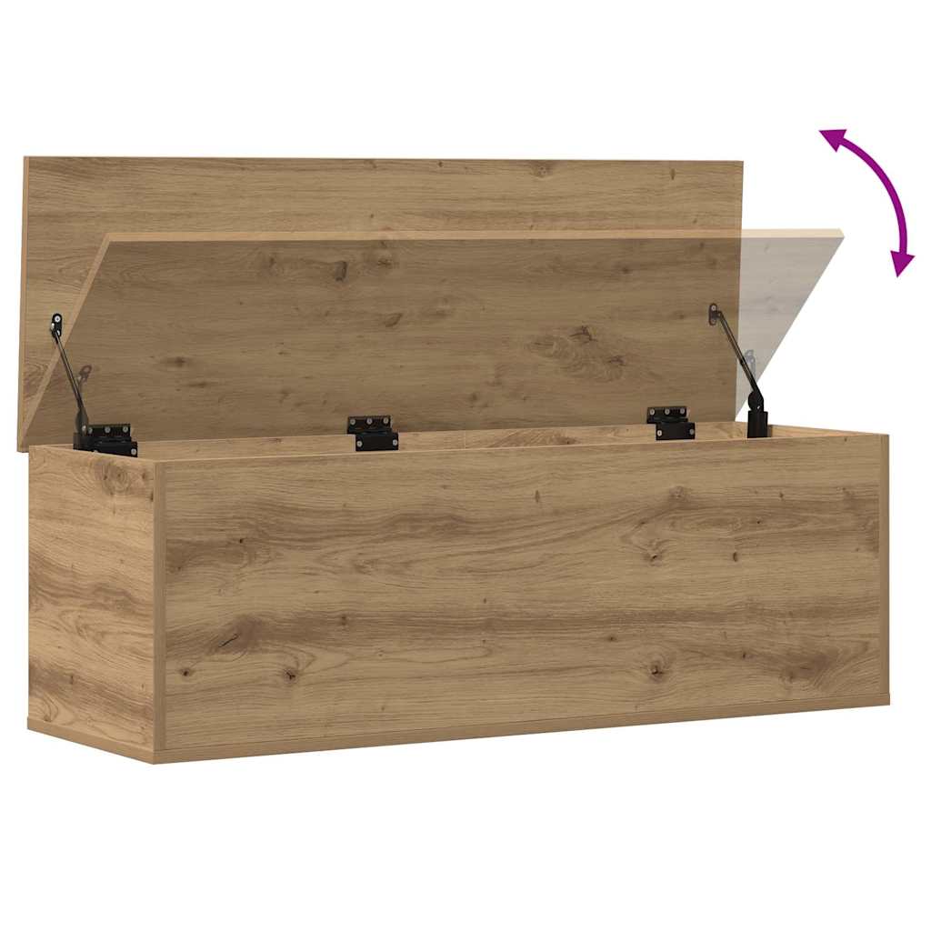 Úložná Krabice Artisanový Dub 102 X 35 X 35 Cm Kompozitní Dřevo