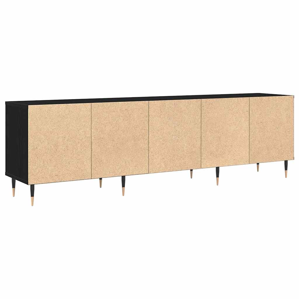 Televizní Skříň 150 X 30 X 45 Cm Černý Dub Kompozitní Dřevo