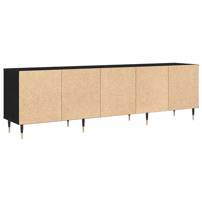 Televizní Skříň 150 X 30 X 45 Cm Černý Dub Kompozitní Dřevo