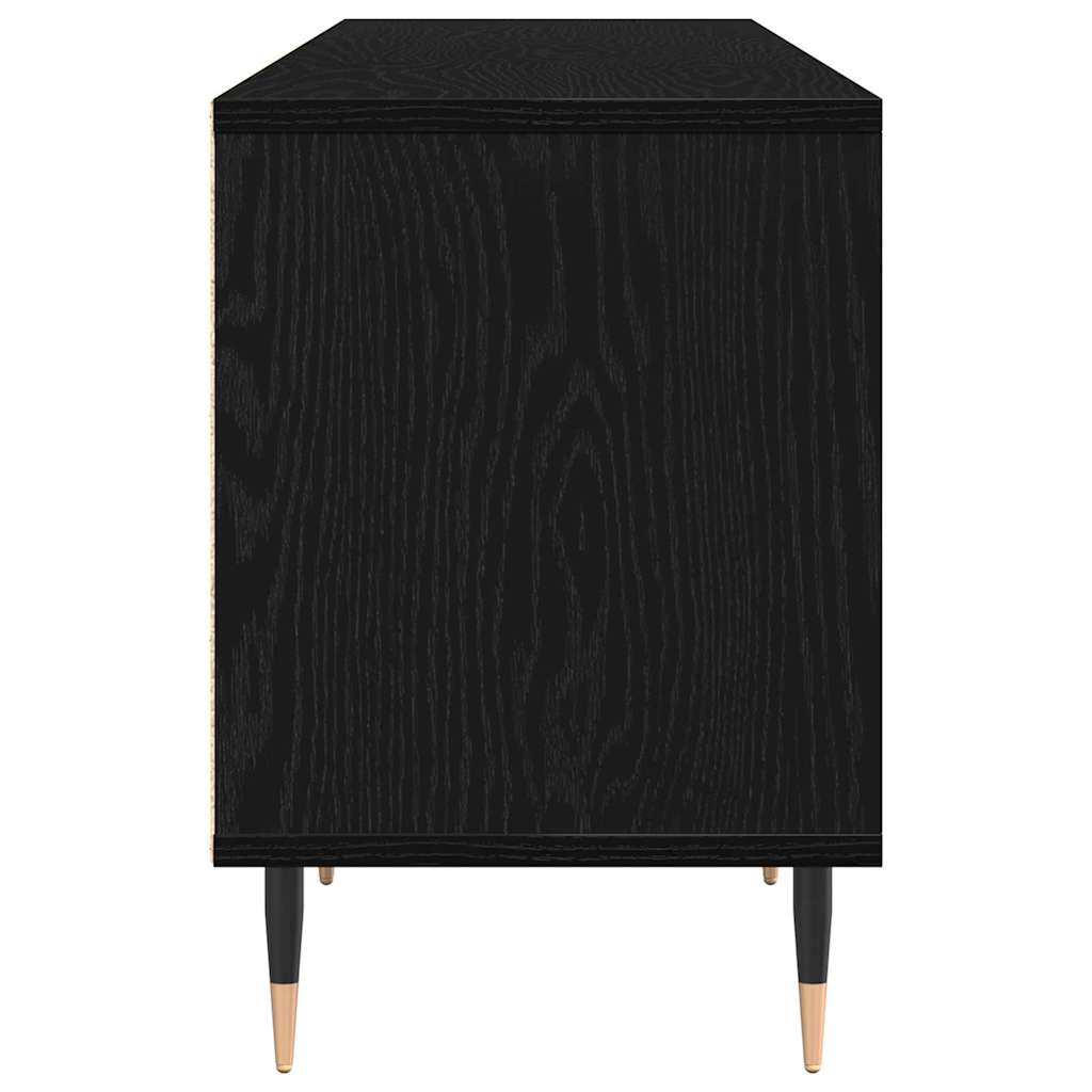 Televizní Skříň 150 X 30 X 45 Cm Černý Dub Kompozitní Dřevo