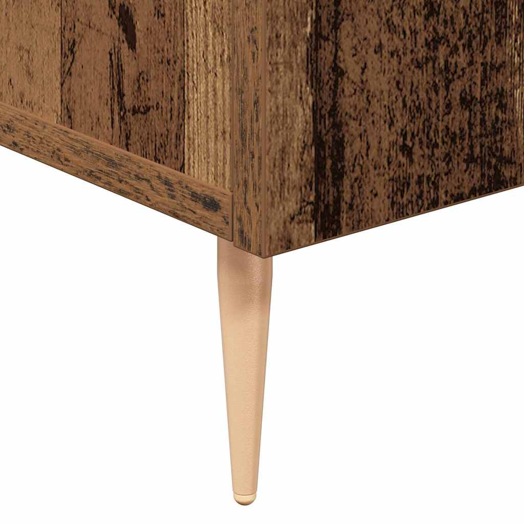Servírovací Skříň Staré Dřevo 90 X 34 X 80 Cm Kompozitní Dřevo