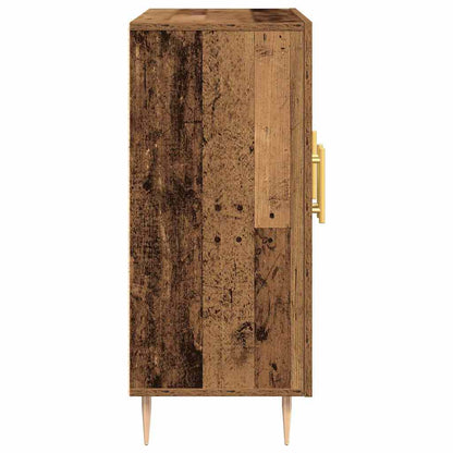 Servírovací Skříň Staré Dřevo 90 X 34 X 80 Cm Kompozitní Dřevo