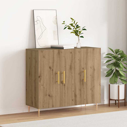 Servírovací Skříň Artisanový Dub 90 X 34 X 80 Cm