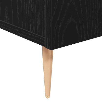 Servírovací Skříň Černý Dub 90 X 34 X 80 Cm Kompozitní Dřevo