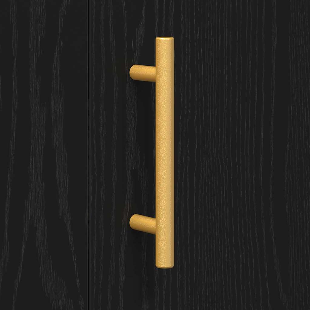 Servírovací Skříň Černý Dub 90 X 34 X 80 Cm Kompozitní Dřevo