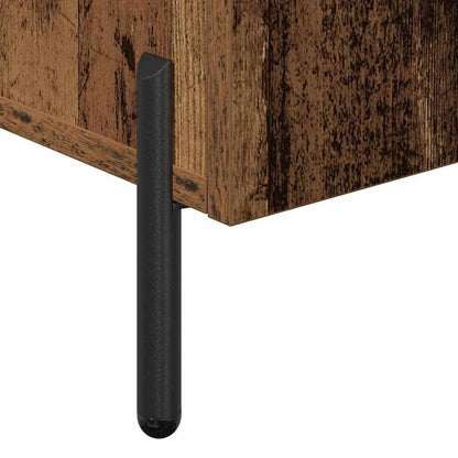 Servírovací Skříň Staré Dřevo 90 X 34 X 80 Cm Kompozitní Dřevo
