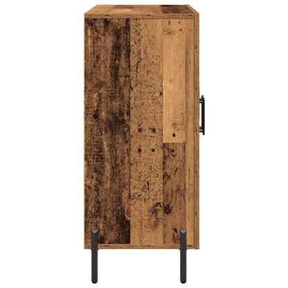 Servírovací Skříň Staré Dřevo 90 X 34 X 80 Cm Kompozitní Dřevo