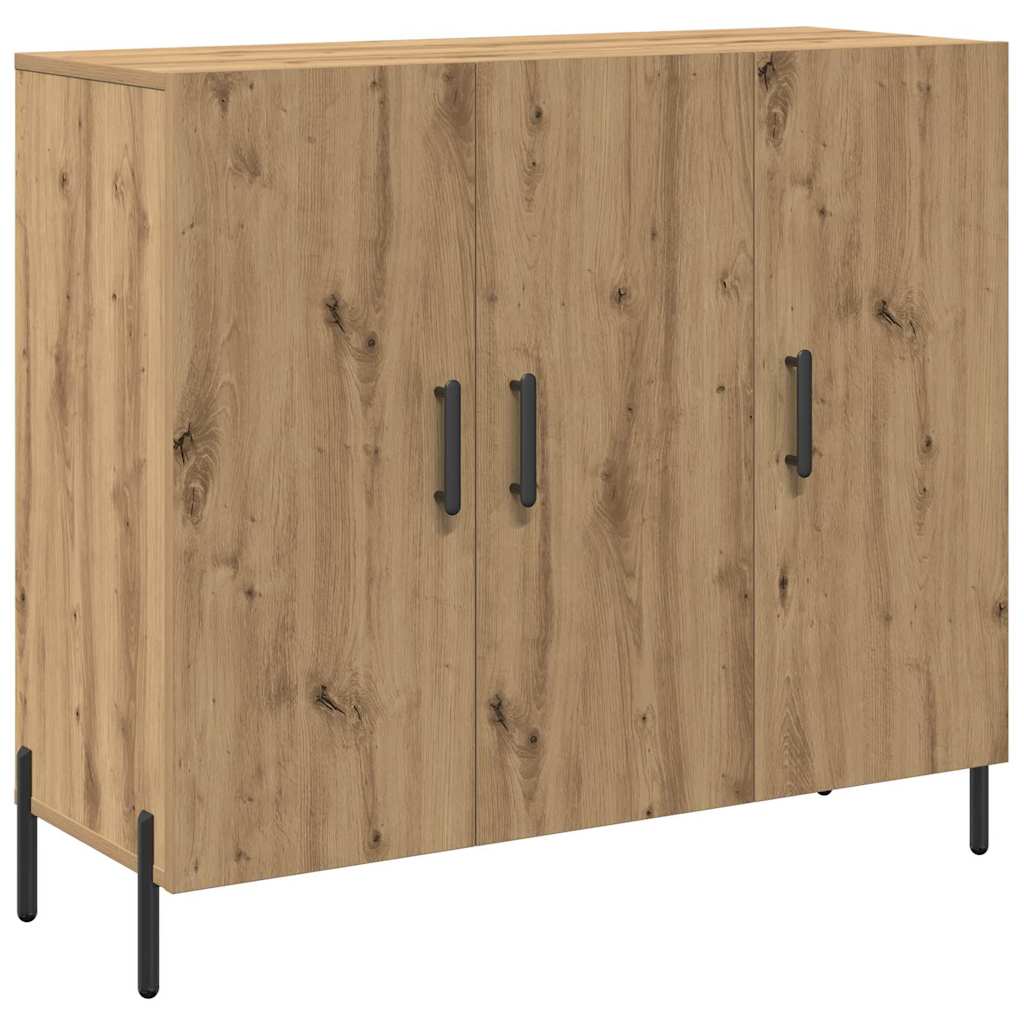 Servírovací Skříň Artisanový Dub 90 X 34 X 80 Cm