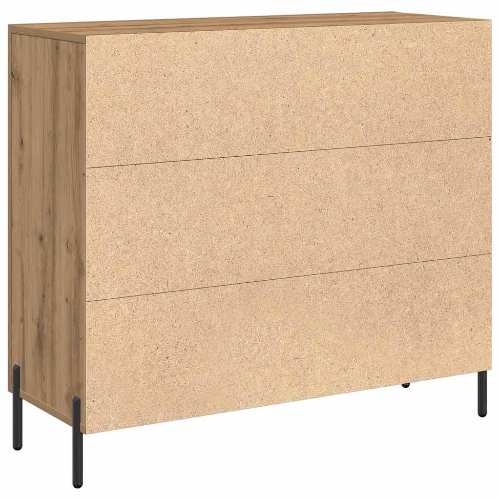 Servírovací Skříň Artisanový Dub 90 X 34 X 80 Cm