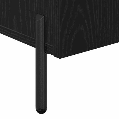 Servírovací Skříň Černý Dub 90 X 34 X 80 Cm Kompozitní Dřevo