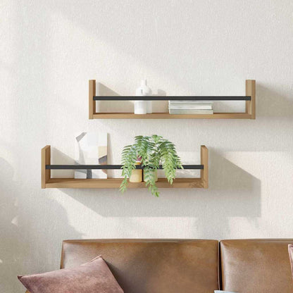 Nástěnná Polička Nástěnná Montáž 2 Pcs Artisanový Dub