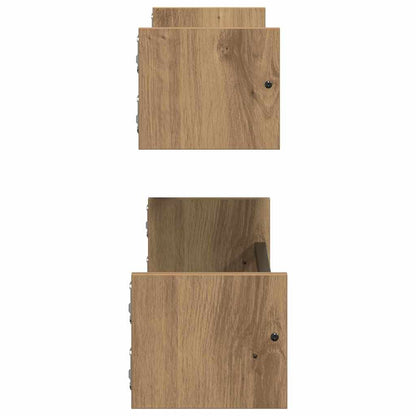 Nástěnná Polička Nástěnná Montáž 2 Pcs Artisanový Dub
