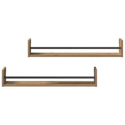 Nástěnná Polička Nástěnná Montáž 2 Pcs Artisanový Dub
