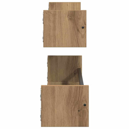 Nástěnná Polička Nástěnná Montáž 2 Pcs Artisanový Dub