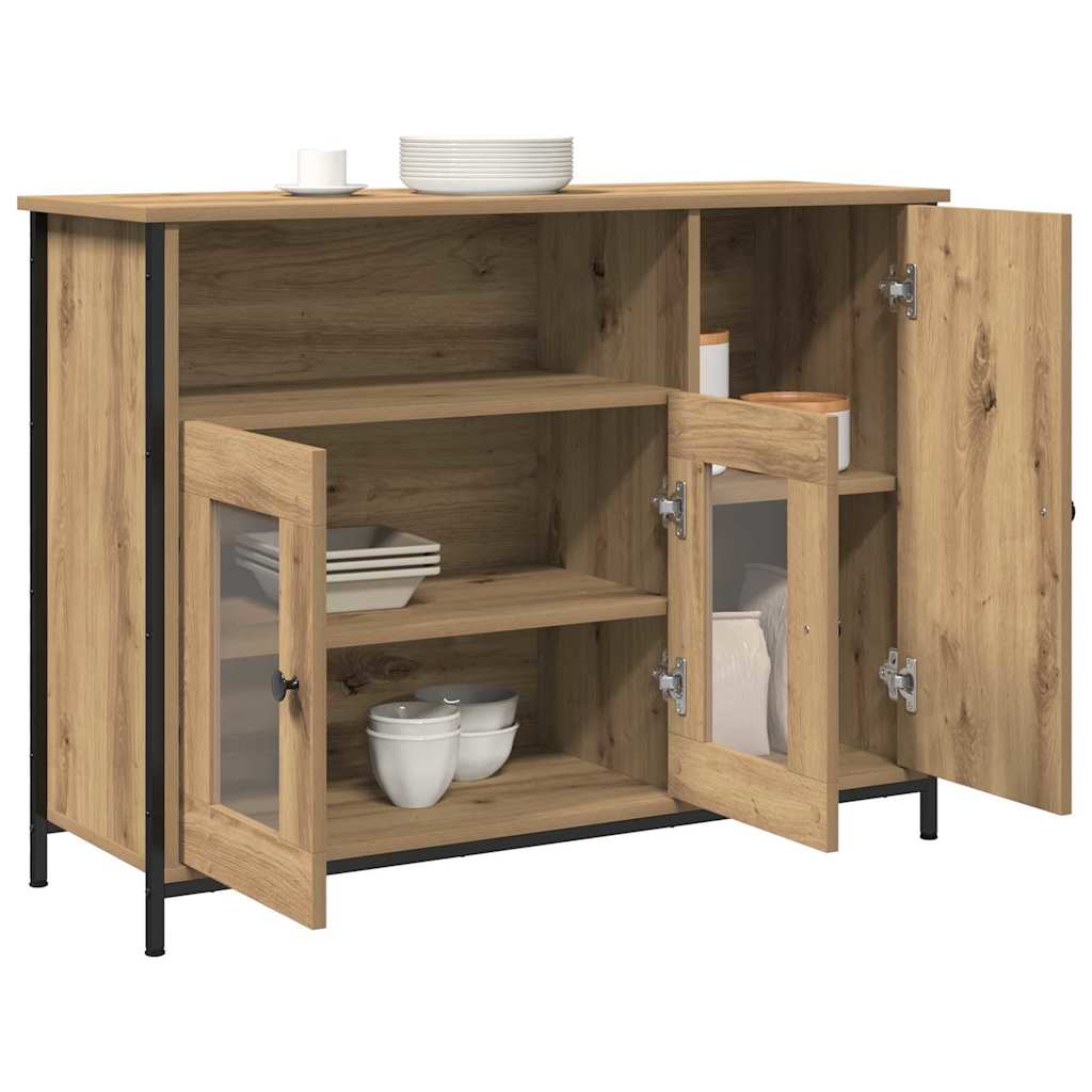 Servírovací Skříň Artisanový Dub 100 X 35 X 75 Cm
