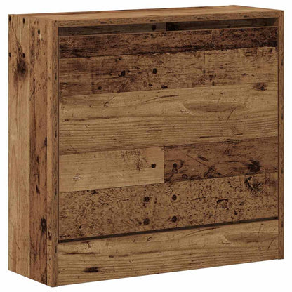Skříň Na Obuv 60 X 21 X 57 Cm Kompozitní Dřevo Staré Dřevo