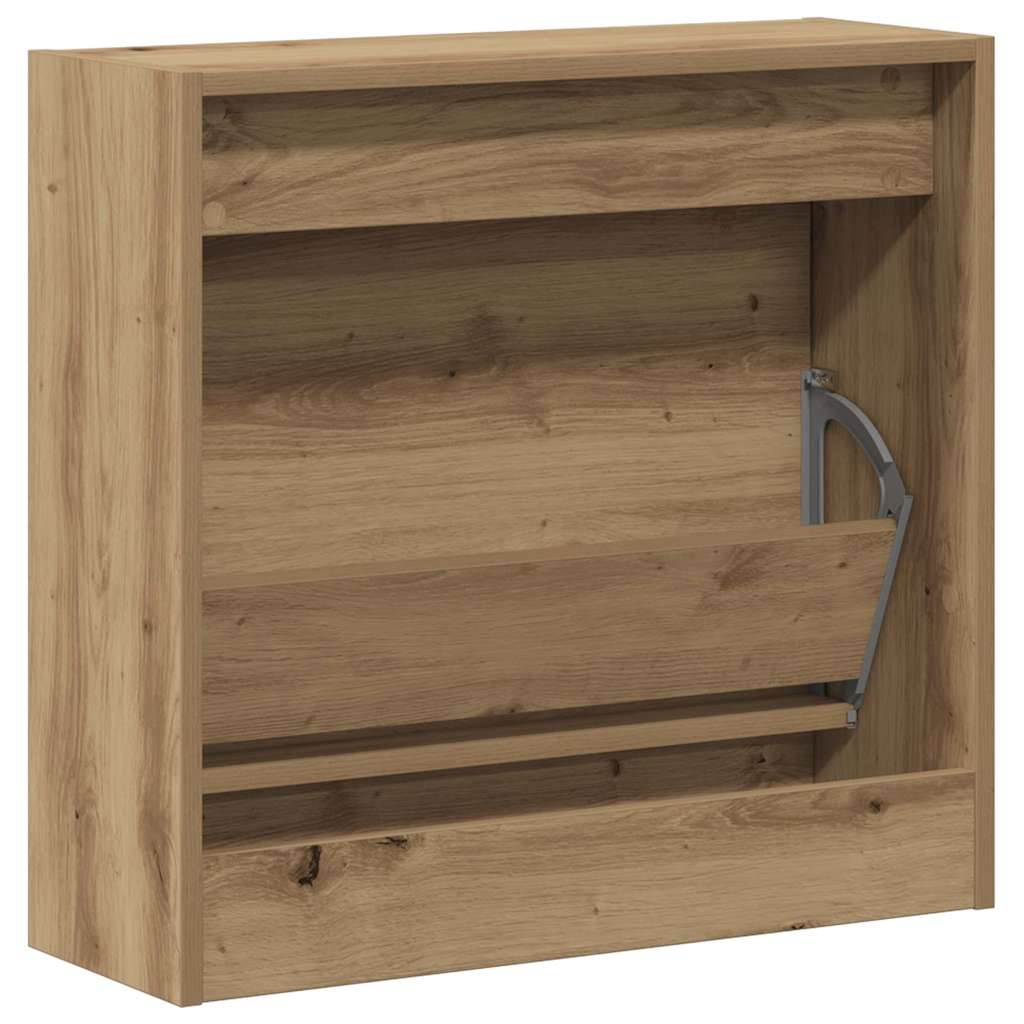 Skříň Na Obuv 60 X 21 X 57 Cm Kompozitní Dřevo Artisanový Dub