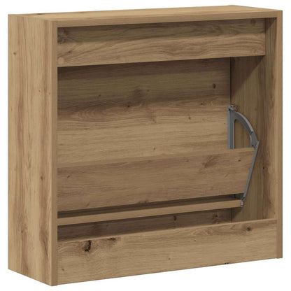 Skříň Na Obuv 60 X 21 X 57 Cm Kompozitní Dřevo Artisanový Dub