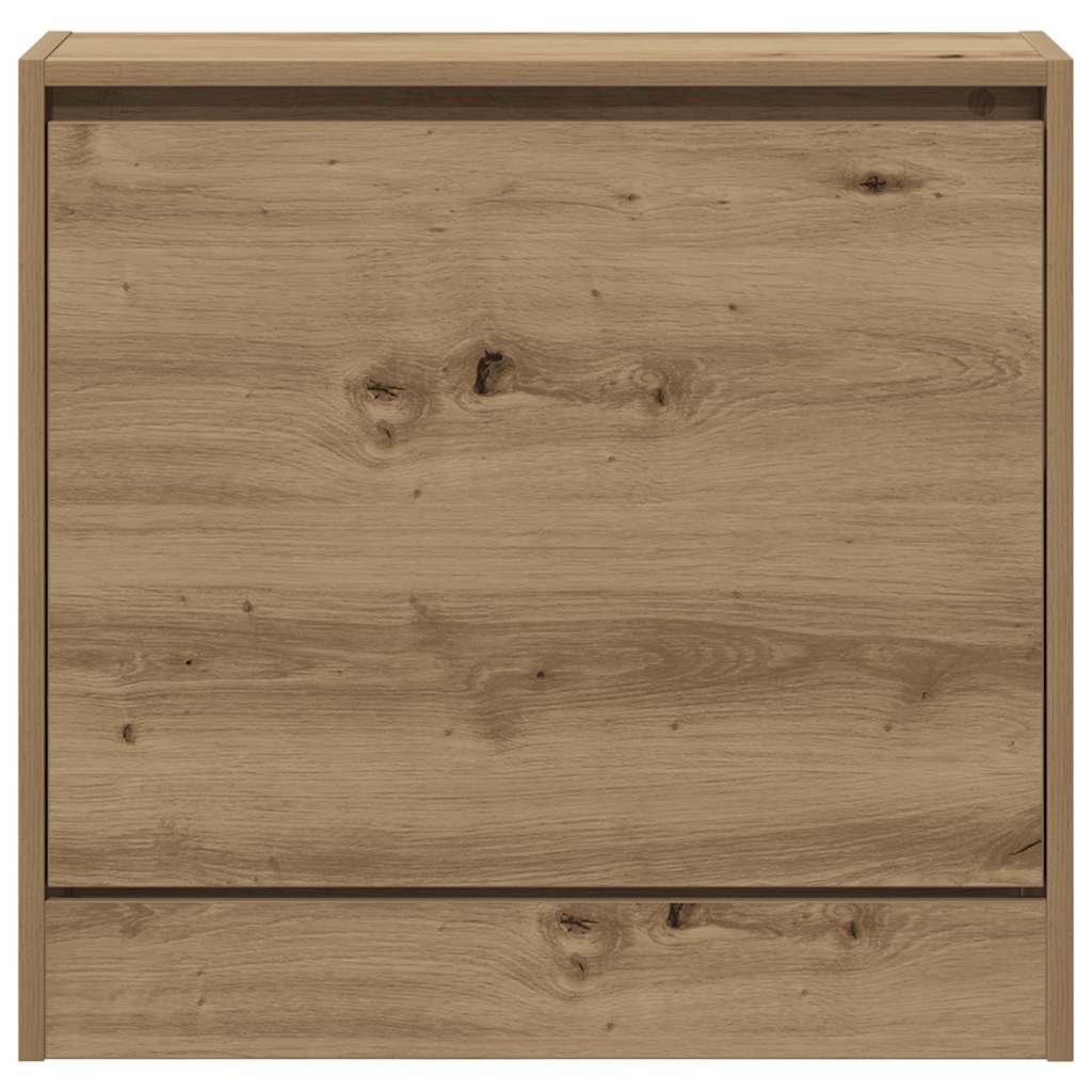 Skříň Na Obuv 60 X 21 X 57 Cm Kompozitní Dřevo Artisanový Dub
