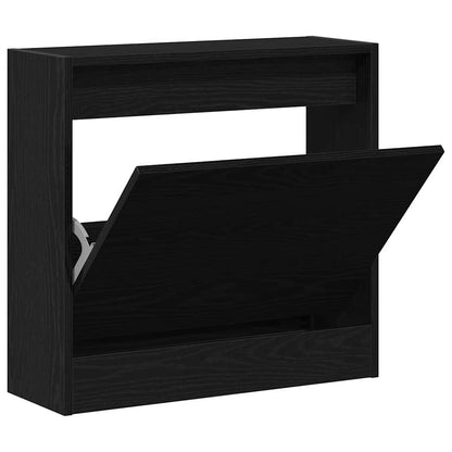 Skříň Na Obuv 60 X 21 X 57 Cm Kompozitní Dřevo Černý Dub