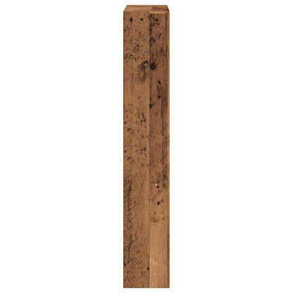 Skříň Na Obuv 80 X 21 X 125,5 Cm Kompozitní Dřevo Staré Dřevo