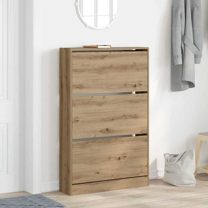 Skříň Na Obuv 80 X 21 X 125,5 Cm Kompozitní Dřevo