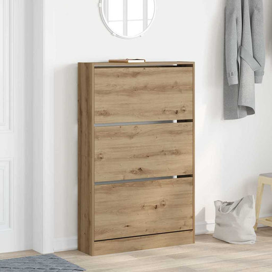Skříň Na Obuv 80 X 21 X 125,5 Cm Kompozitní Dřevo