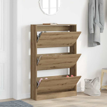 Skříň Na Obuv 80 X 21 X 125,5 Cm Kompozitní Dřevo