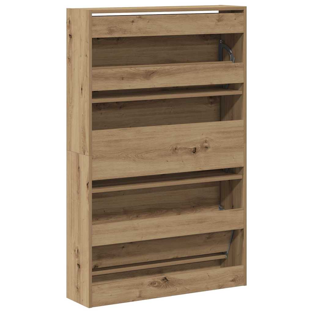 Skříň Na Obuv 80 X 21 X 125,5 Cm Kompozitní Dřevo