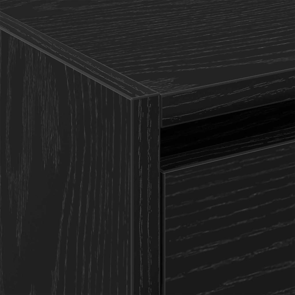 Skříň Na Obuv 80 X 21 X 125,5 Cm Kompozitní Dřevo Černý Dub