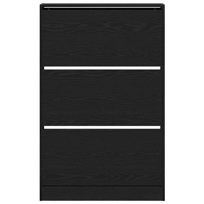Skříň Na Obuv 80 X 21 X 125,5 Cm Kompozitní Dřevo Černý Dub