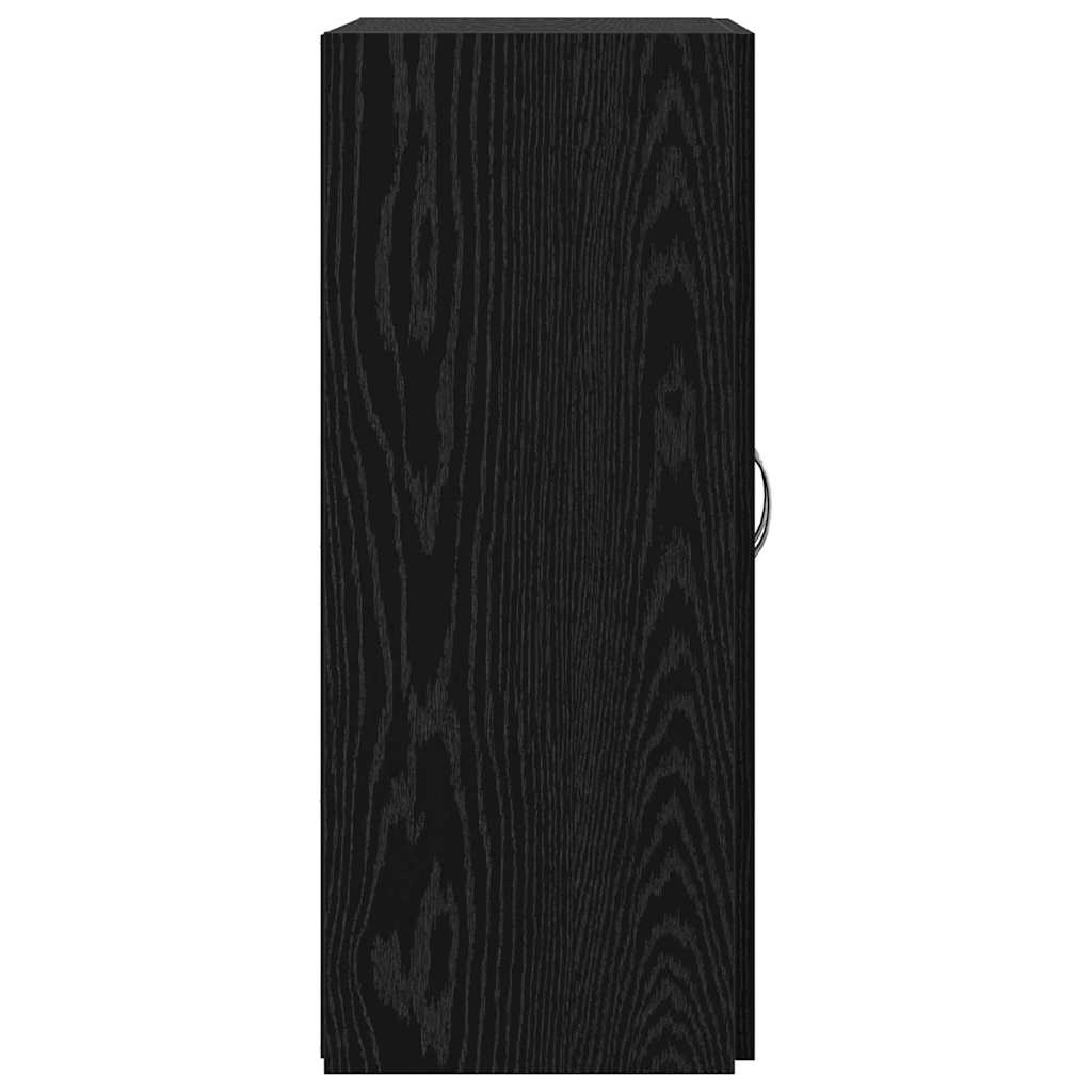 Kancelářská Skříň Černý Dub 70 X 32 X 77.5 Cm Kompozitní Dřevo