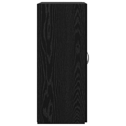 Kancelářská Skříň Černý Dub 70 X 32 X 77.5 Cm Kompozitní Dřevo