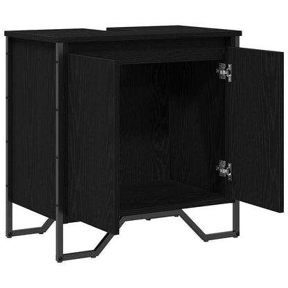 Skříňka Pod Umyvadlo Černý Dub 60 X 35 X 60 Cm Kompozitní Dřevo