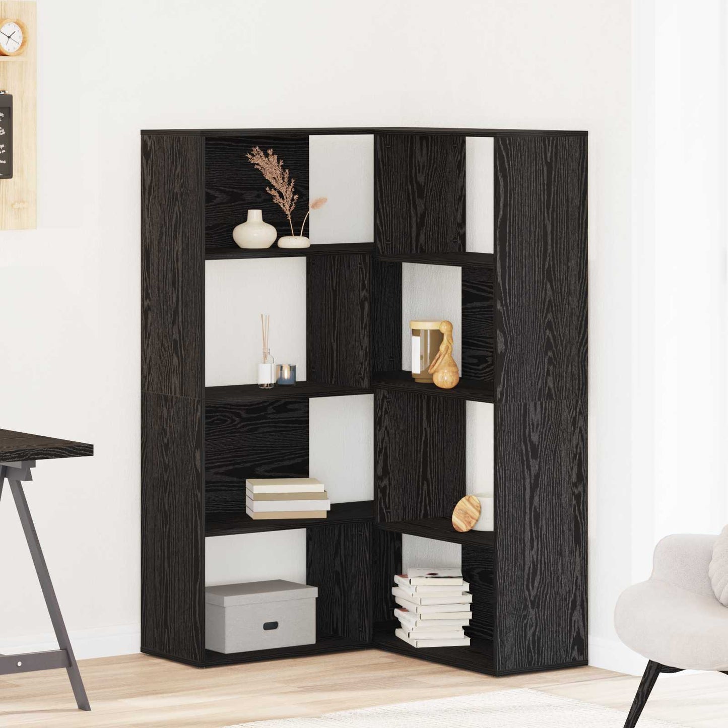 Šatní Skříň 6 Úrovní 85 X 85 X 140 Cm Kompozitní Dřevo