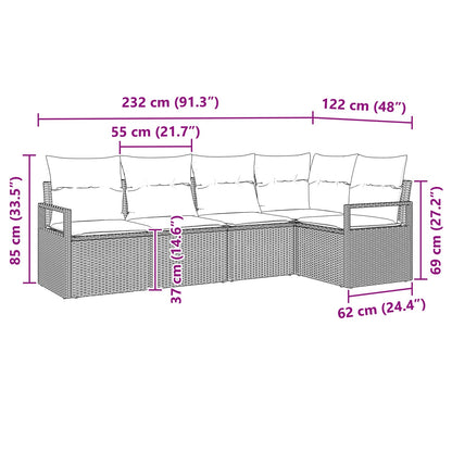 Set Pohovek 5 Ks Polyratan