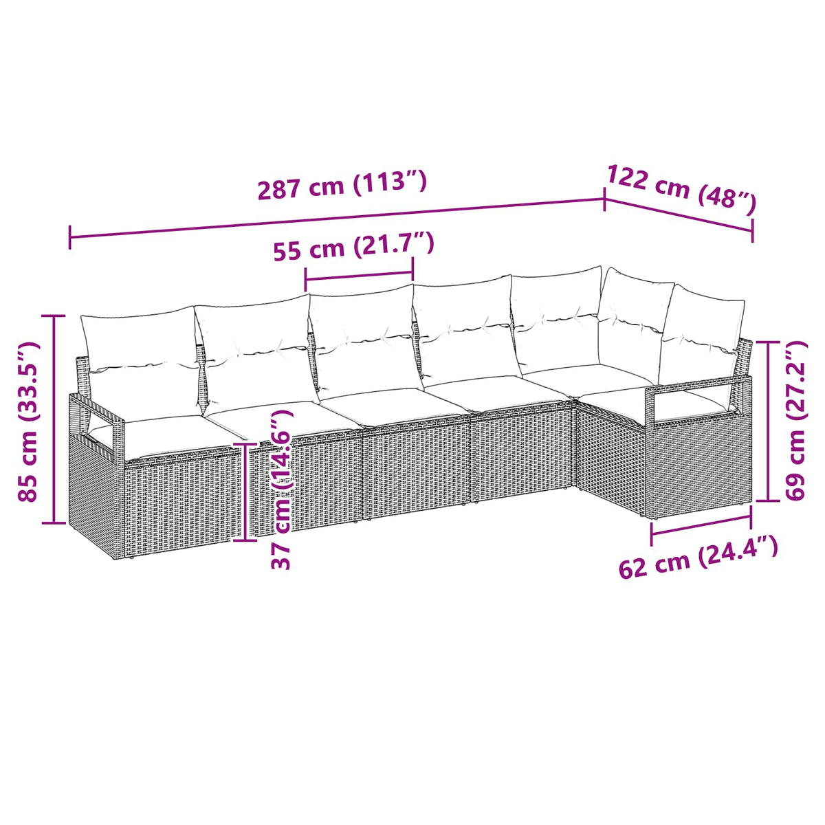 Set Pohovek Polyratan