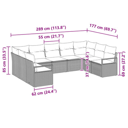 Set Pohovek 9 Ks Polyratan