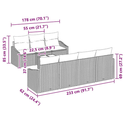 Set Pohovek 8 Ks Polyratan