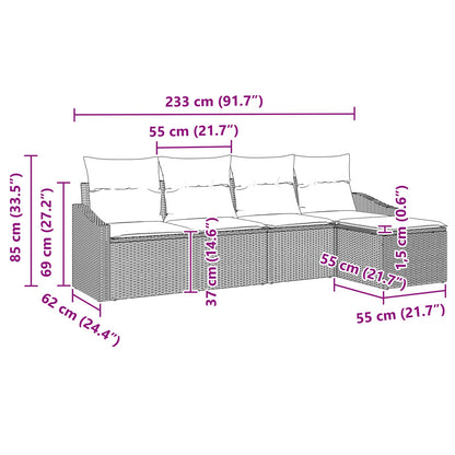 Set Pohovek 5 Ks Polyratan