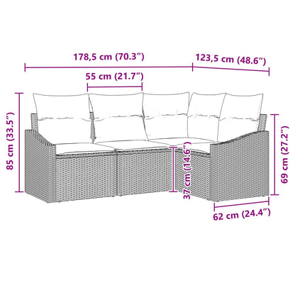 Set Pohovek 4 Ks Polyratan