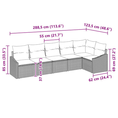 Set Pohovek 6 Ks Polyratan