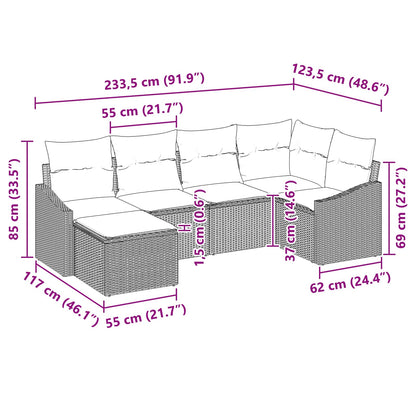 Set Pohovek 6 Ks Polyratan