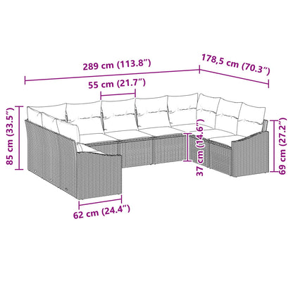 Set Pohovek 9 Ks Polyratan