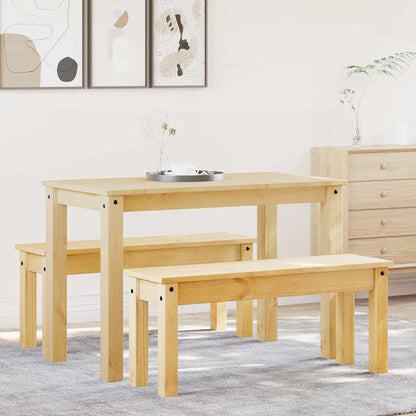 Jídelní Set 5 Kusů "Panama" Borovicový Masiv Přírodní